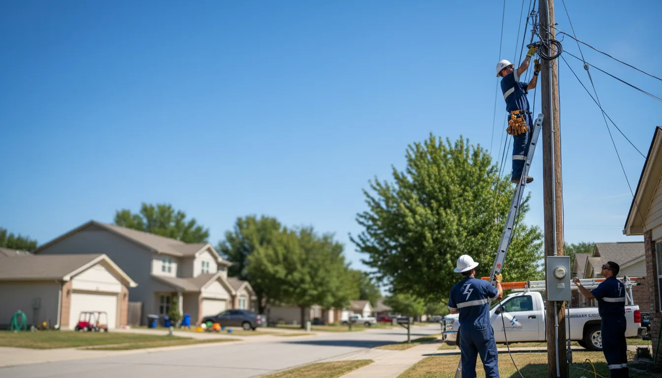 Residential electrician providing installation services in Strong, AR